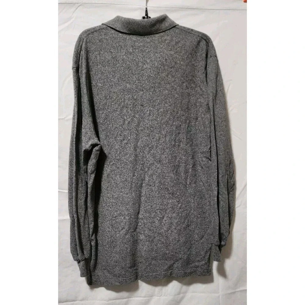 POLO RALPH LAUREN Men's Long Sleeve Classic Pullover Shirt Size M- Grey - Picture 2 of 6